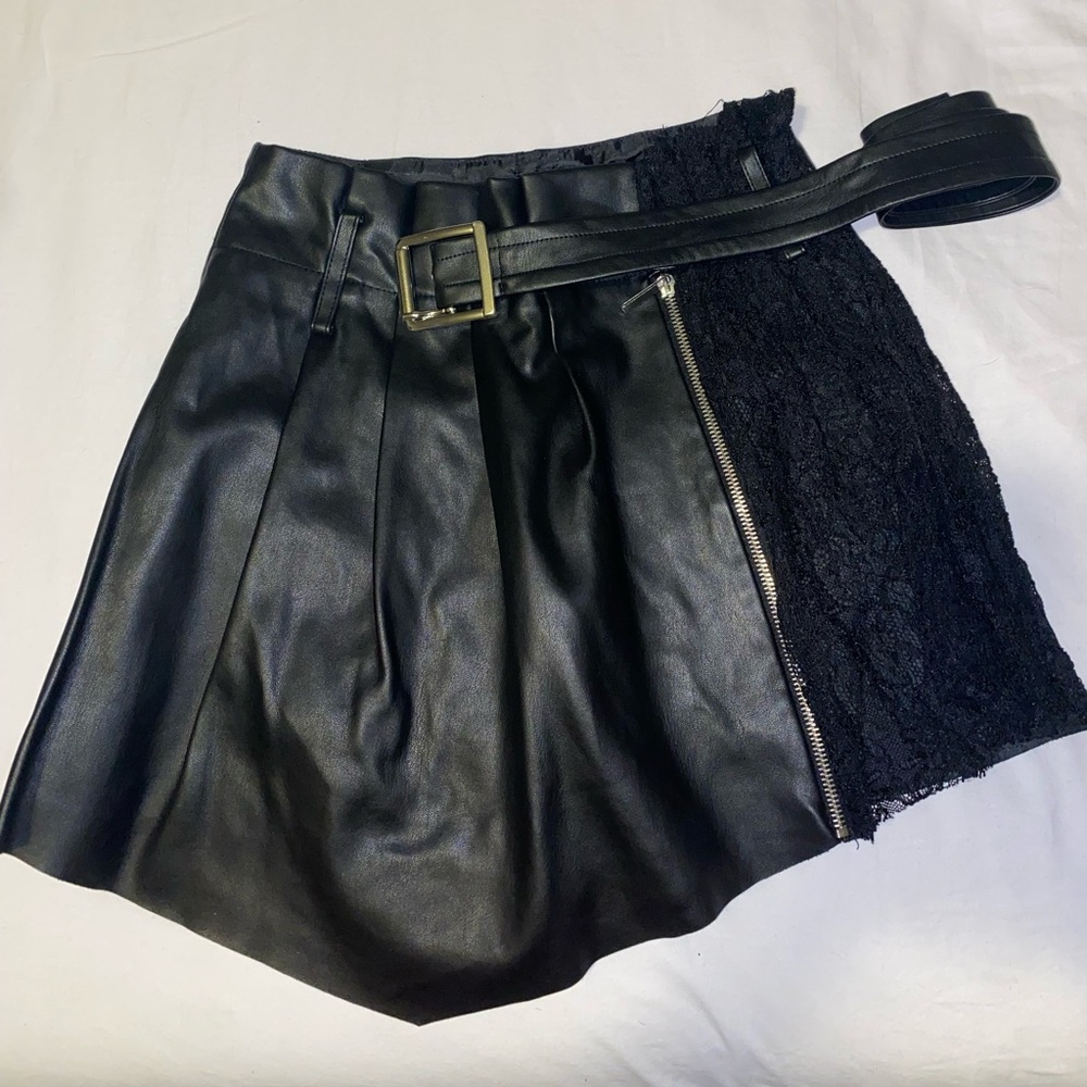 Zara Leather Skort
